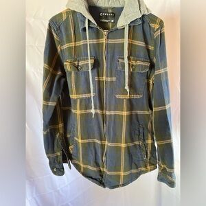 Plaid Hooded Jacket for Men